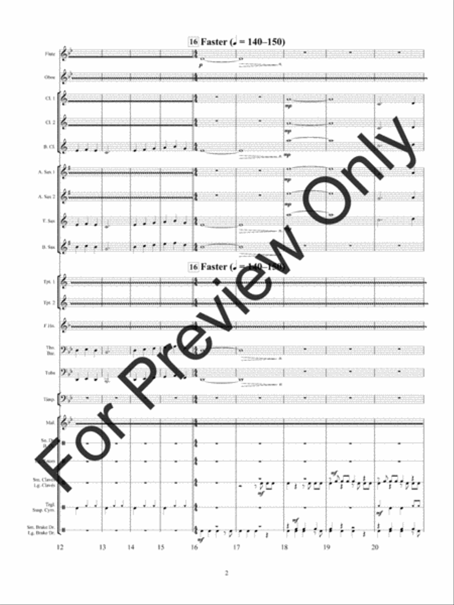 Haunted Mine Concert Band scores gallery preview page 5