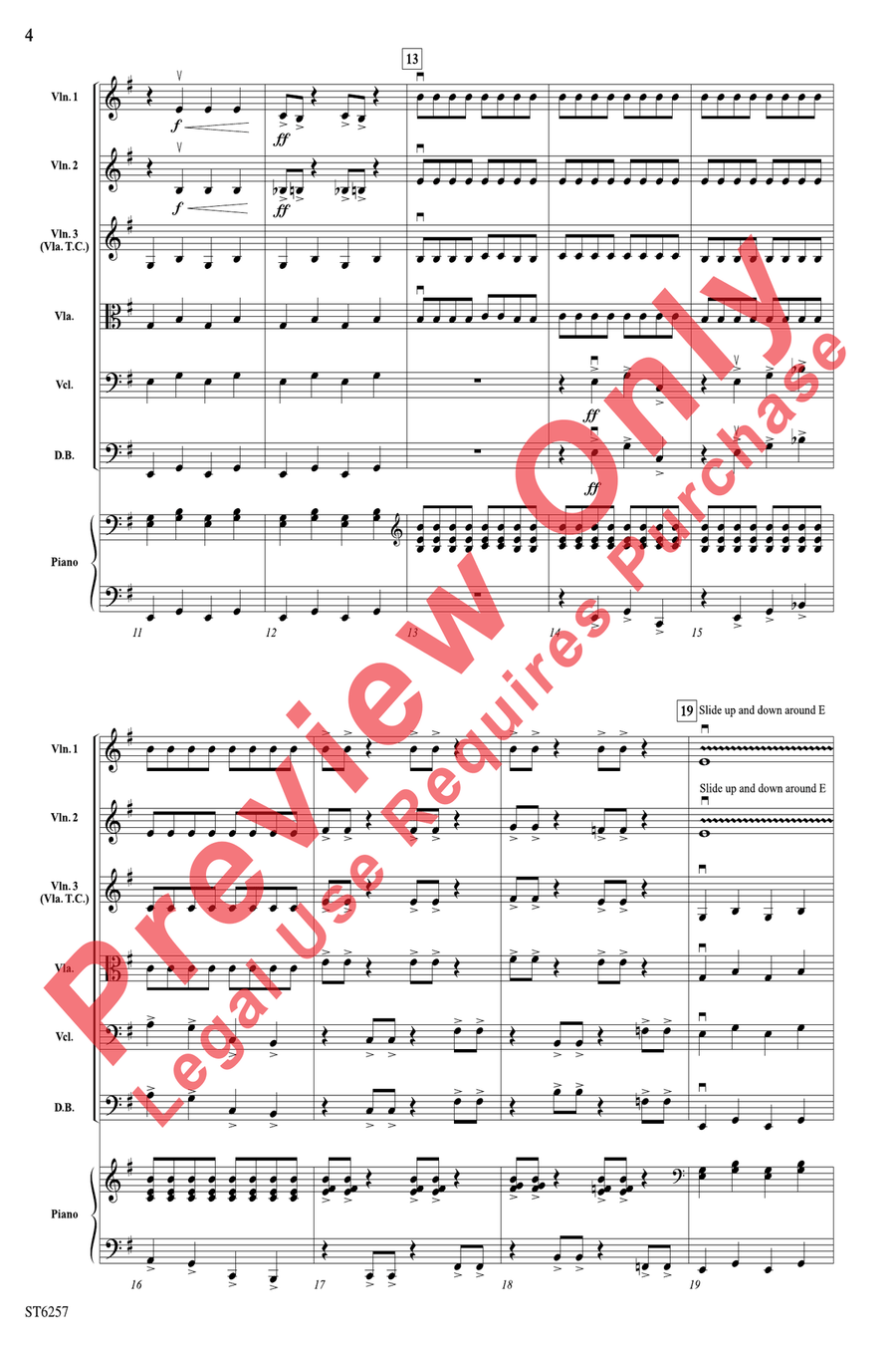 March of the Shadows String Orchestra scores gallery preview page 4
