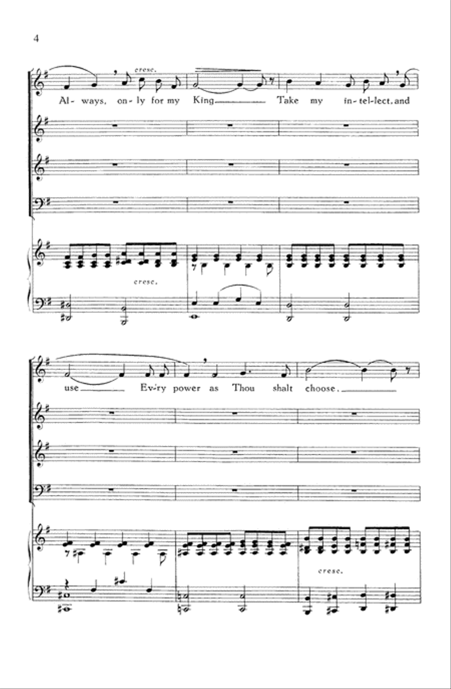 Take My Life, O Lord 4-Part scores gallery preview page 4