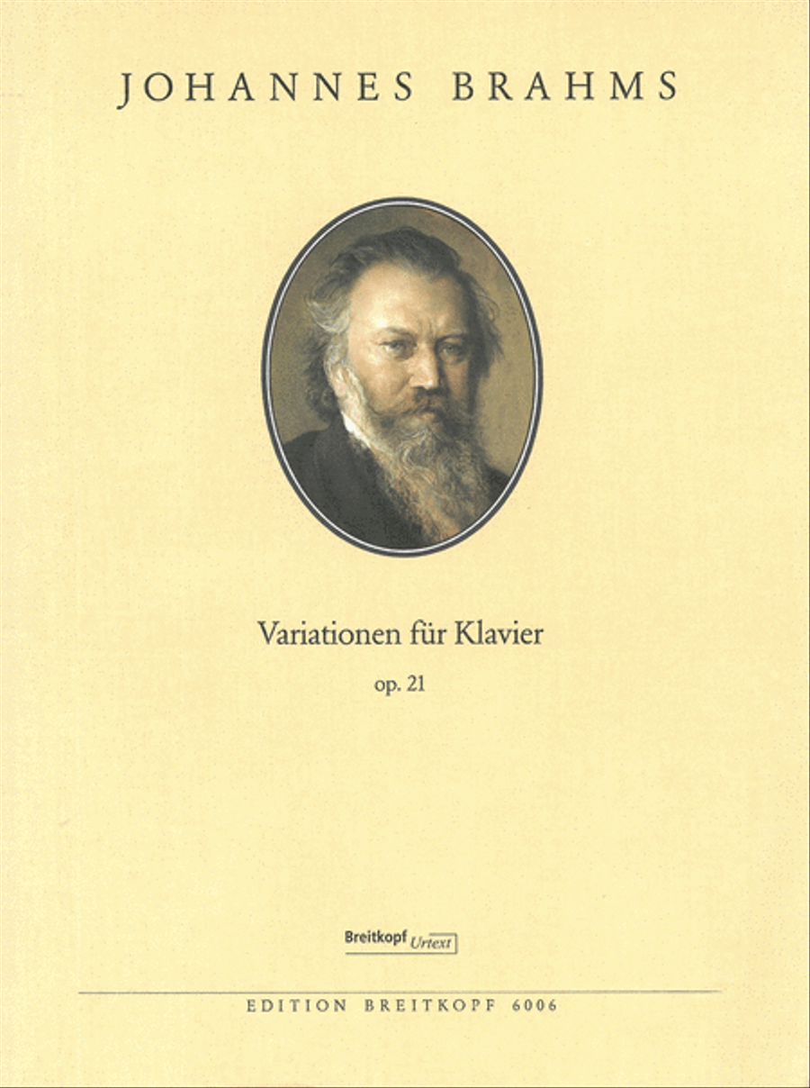 Variations on an Original Theme Op. 21/1 and a Hungarian Song Op. 21/2 Piano Solo scores gallery preview page 1