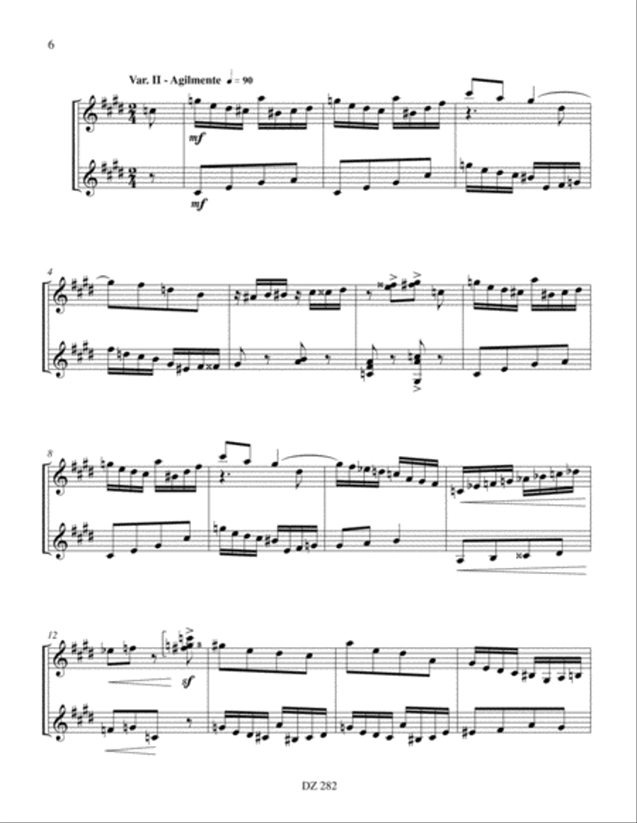 Thème varié et final Thème varié et final Classical Guitar scores gallery preview page 6