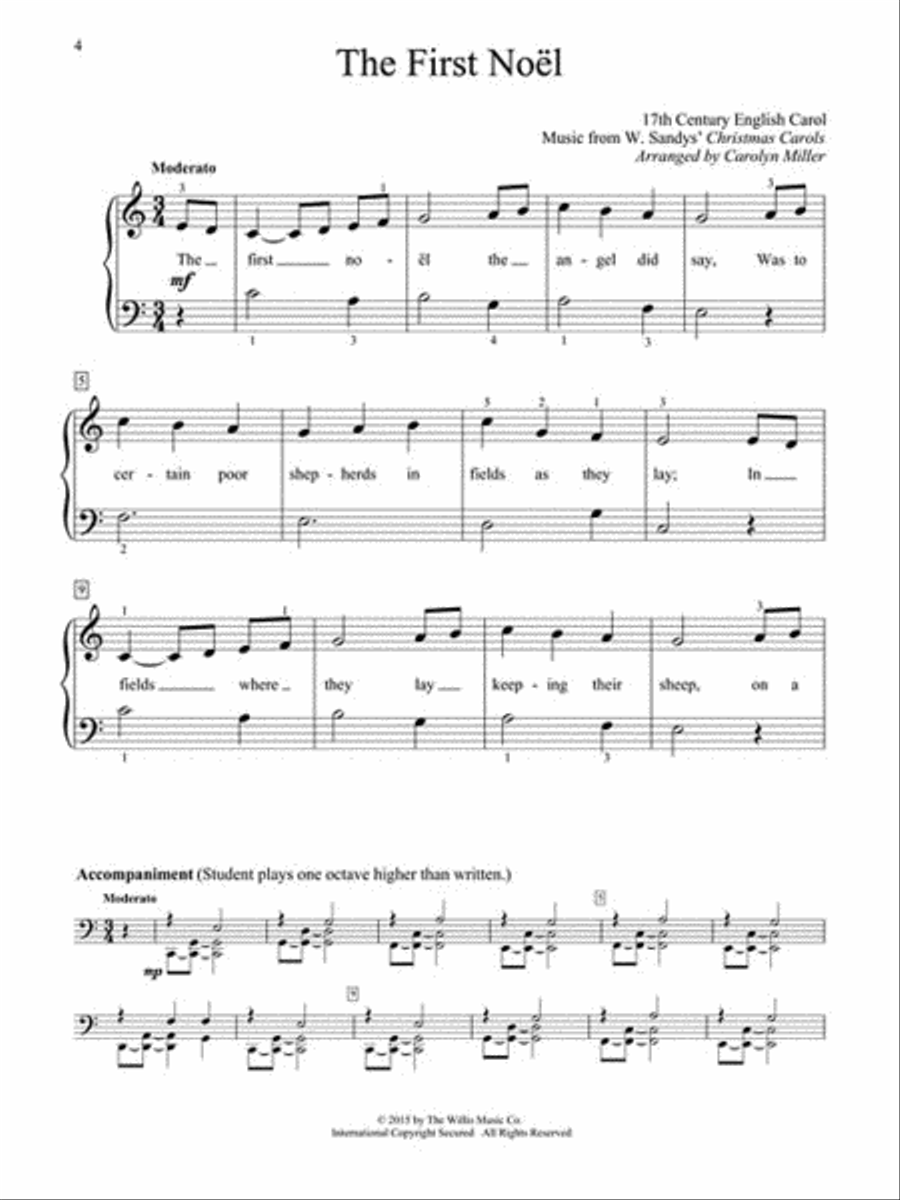 A Dozen a Day Christmas Songbook – Preparatory Piano Method scores gallery preview page 3