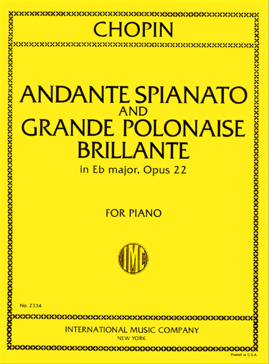 Andante Spianato In G Major And Grande Polonaise Brilliante In E Flat Major, Opus 22 Piano Solo scores gallery preview page 1