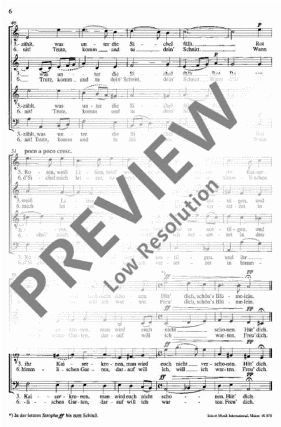Es ist ein Schnitter, heißt der Tod 4-Part scores gallery preview page 5