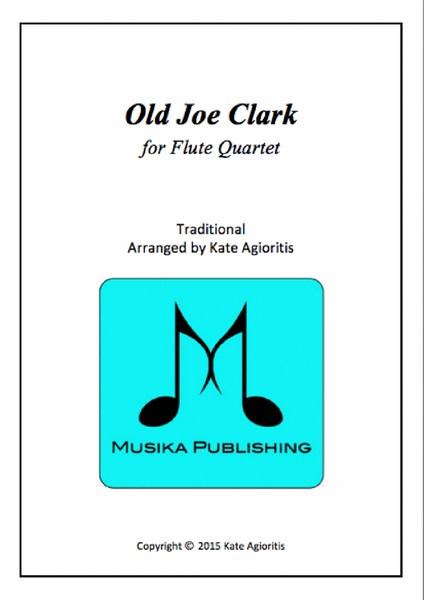 Old Joe Clark - for Flute Quartet image number null