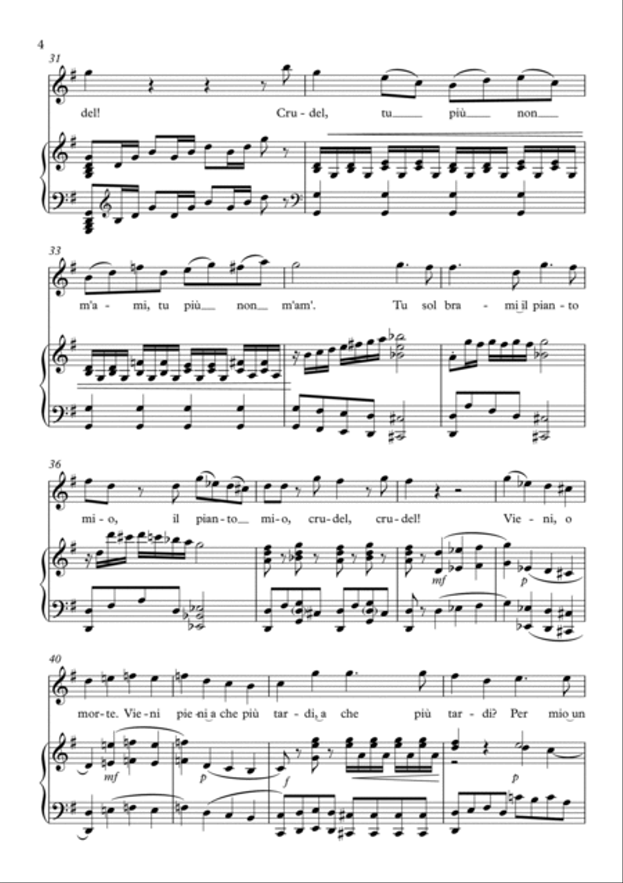 Senza un addio? Voice scores gallery preview page 4