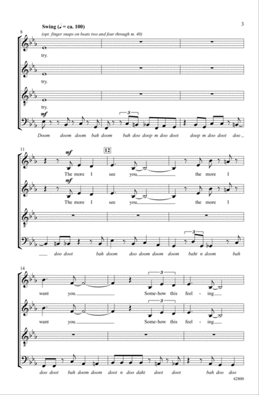 More I See You, The A Cappella scores gallery preview page 2