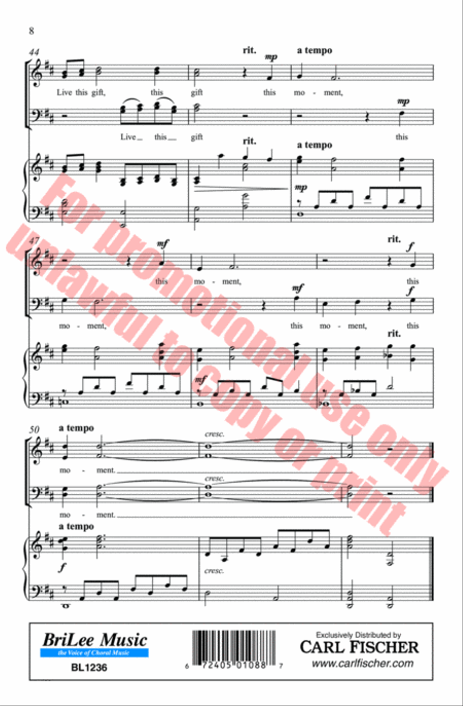 This Moment 4-Part scores gallery preview page 8