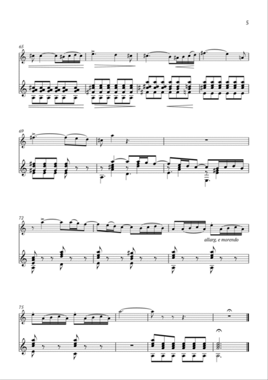 Addio del Passato Chamber Music scores gallery preview page 5