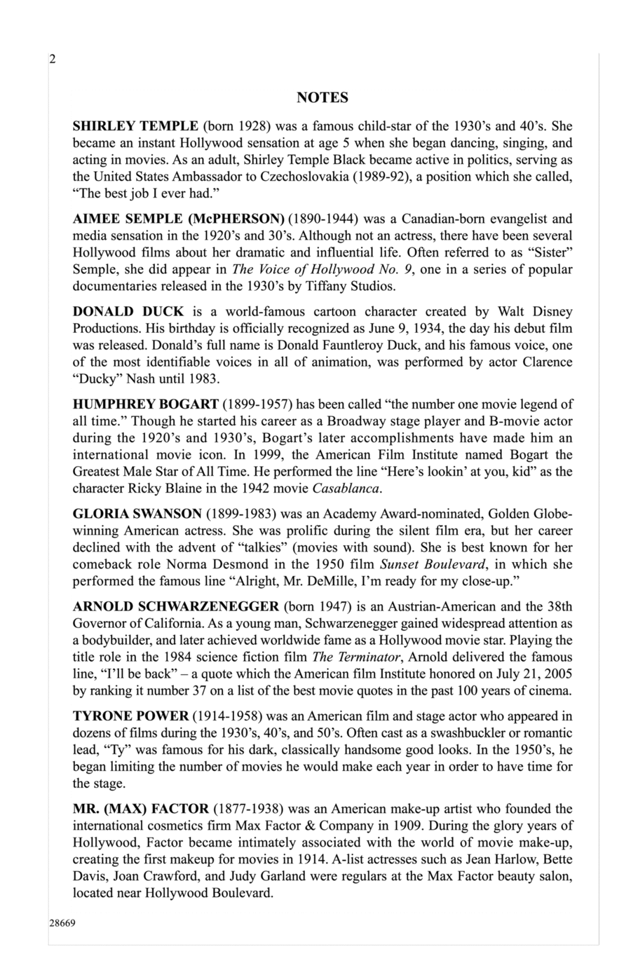 Hooray for Hollywood Choir scores gallery preview page 1
