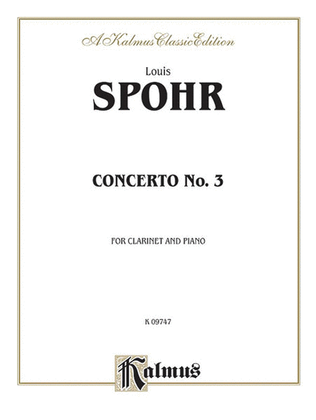 Book cover for Clarinet Concerto No. 3