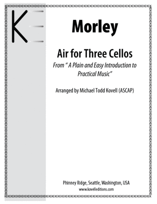 Morley - Air for Three Cellos