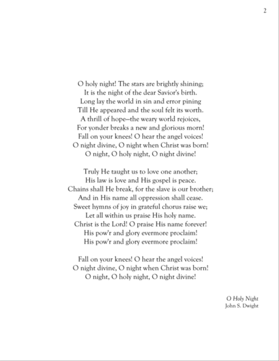 O Holy Night Piano Solo scores gallery preview page 2
