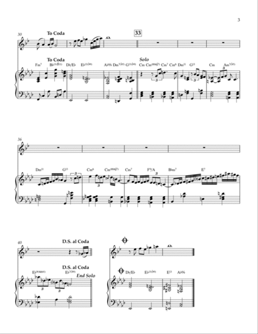 My One And Only Love My One And Only Love B-Flat Clarinet scores gallery preview page 3