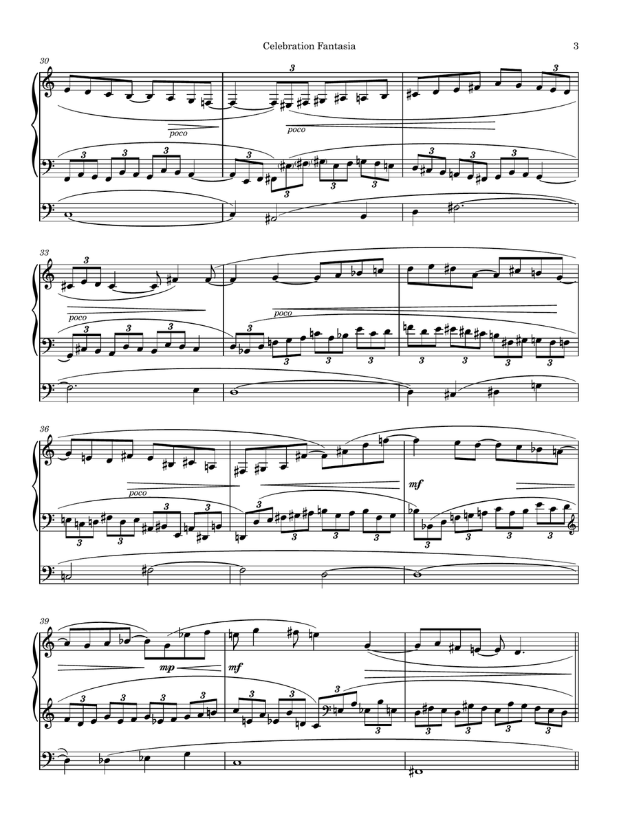 Celebration Fantasia Piano scores gallery preview page 3
