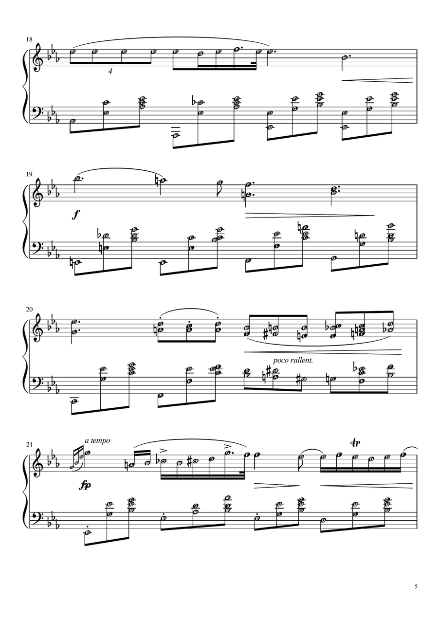 Nocturne Op. 9 No. 2 by Chopin (original with note names) Grade 6 Piano, Vocal scores gallery preview page 5
