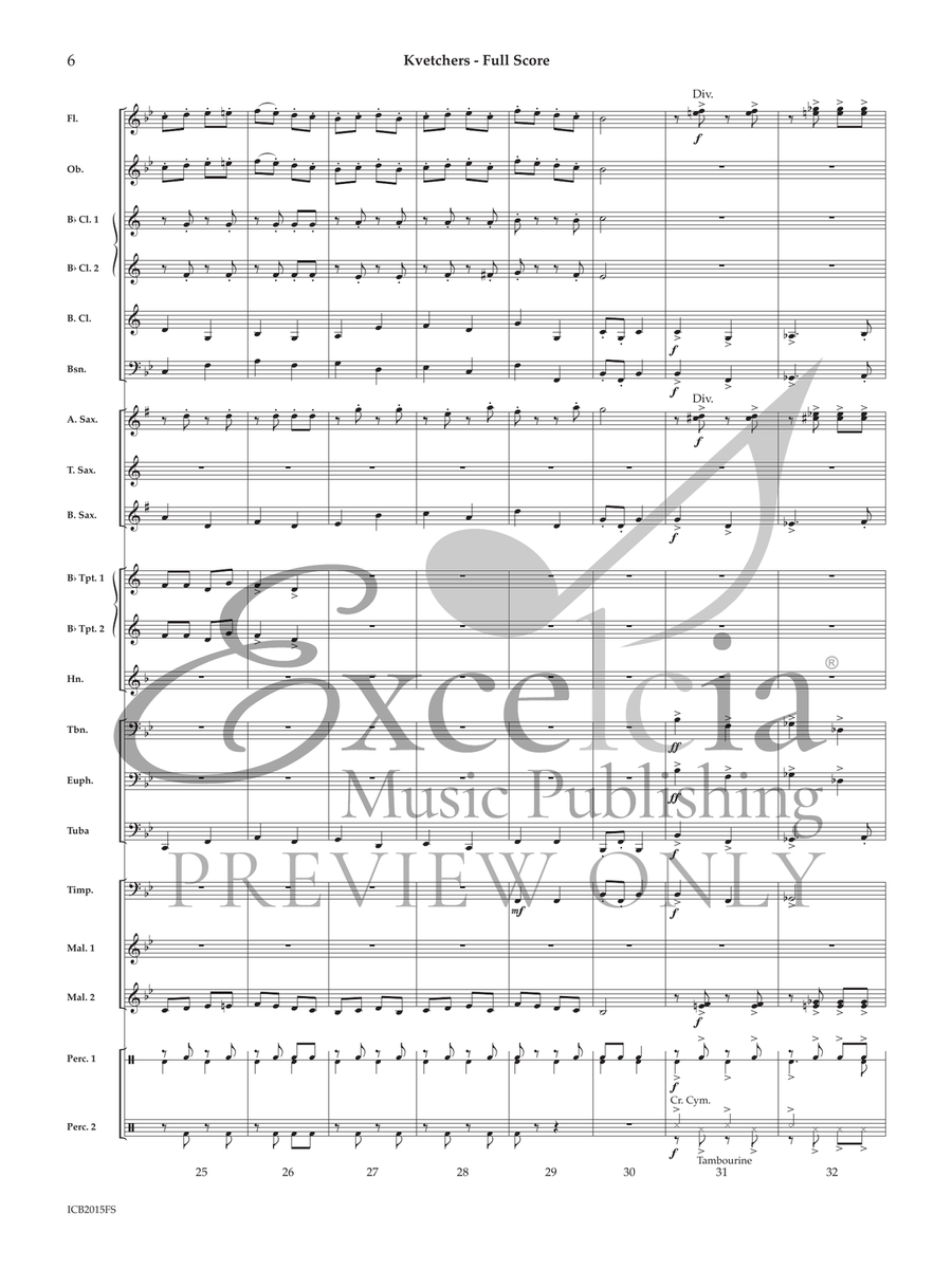 Kvetchers (Score) Kvetchers (Score) Concert Band scores gallery preview page 6