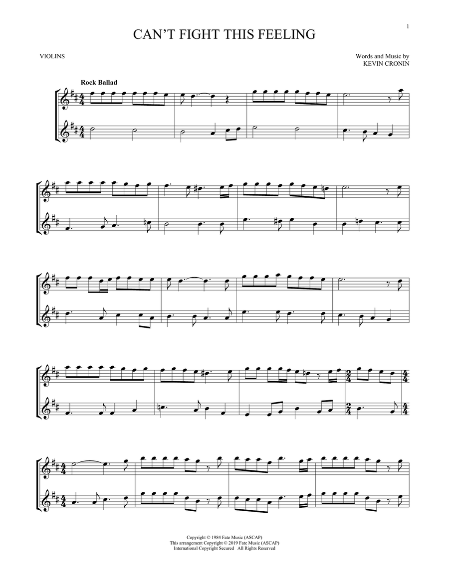 Can't Fight This Feeling Can't Fight This Feeling String Duet scores gallery preview page 1