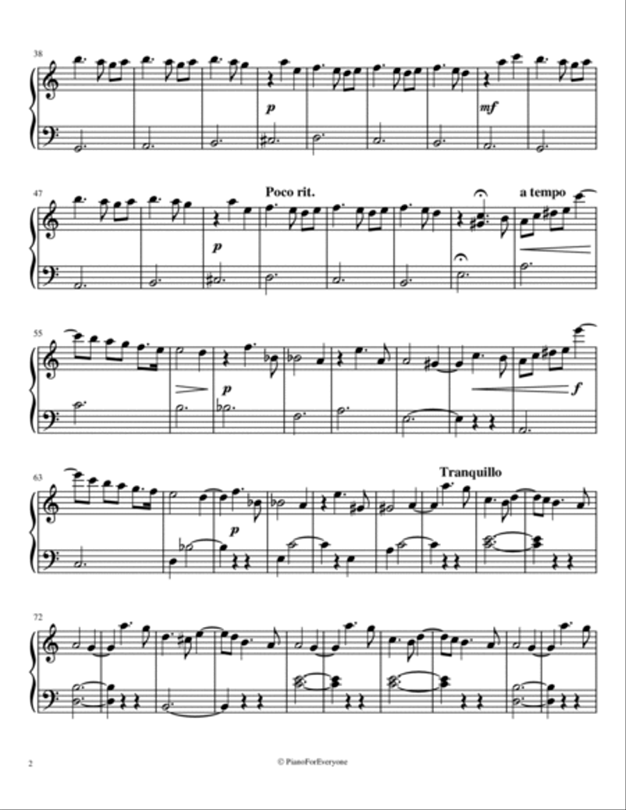 Valse Sentimentale - Tchaikovsky (Easy Piano) Easy Piano scores gallery preview page 2