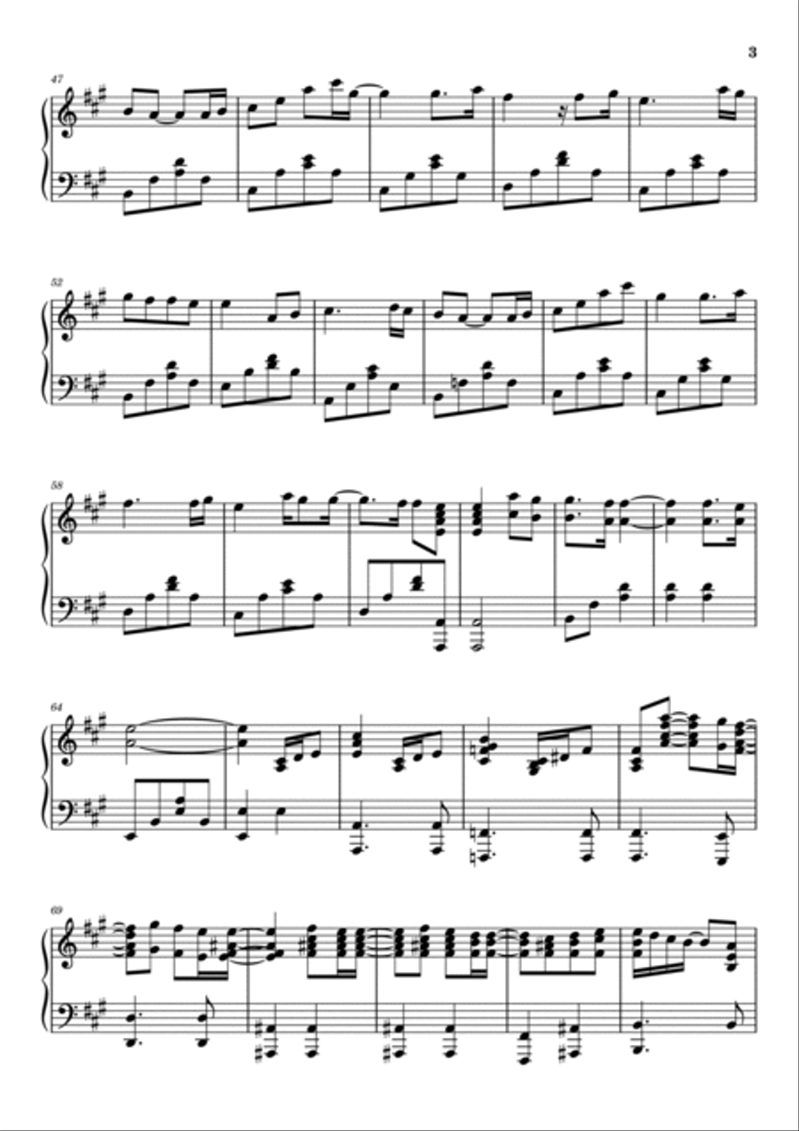 Happy New Year Piano Solo scores gallery preview page 3