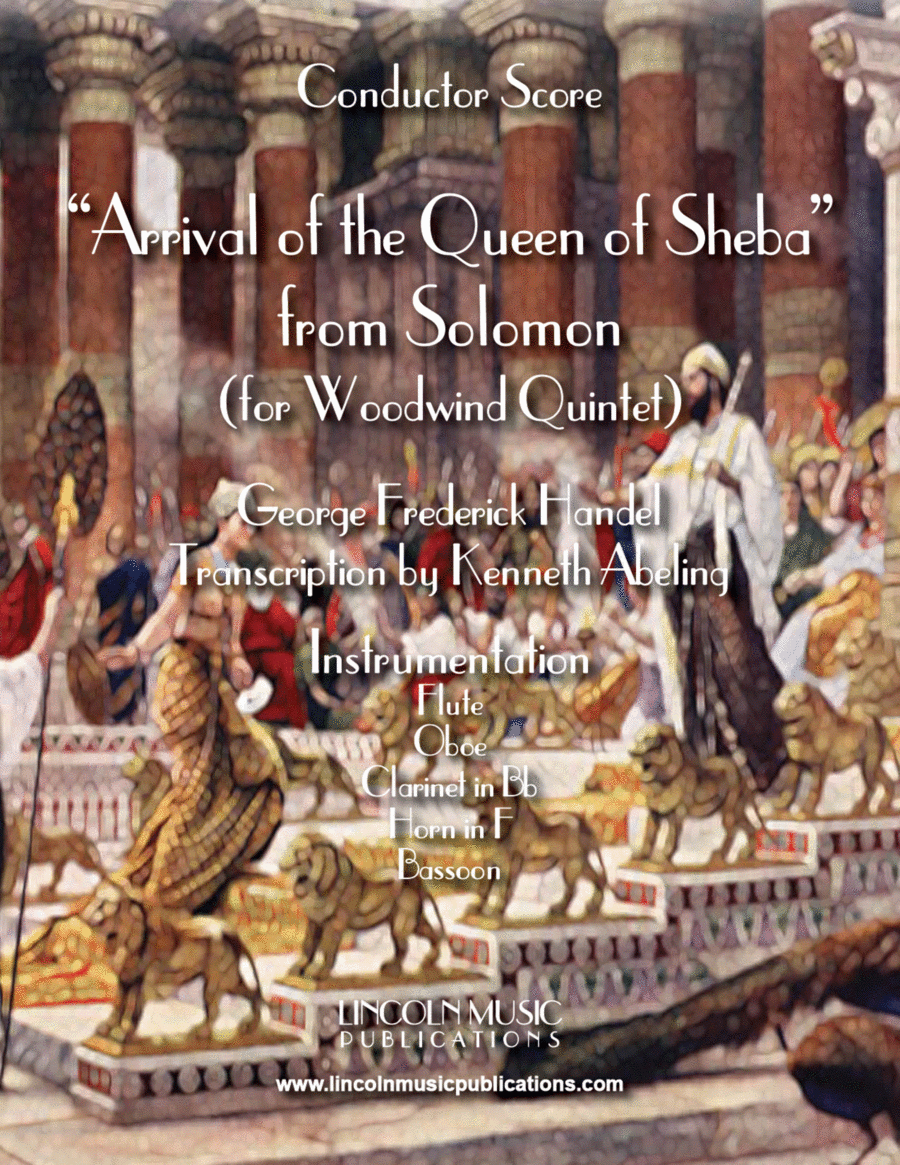 Arrival of the Queen of Sheba (for Woodwind Quintet) Woodwind Quintet scores gallery preview page 1