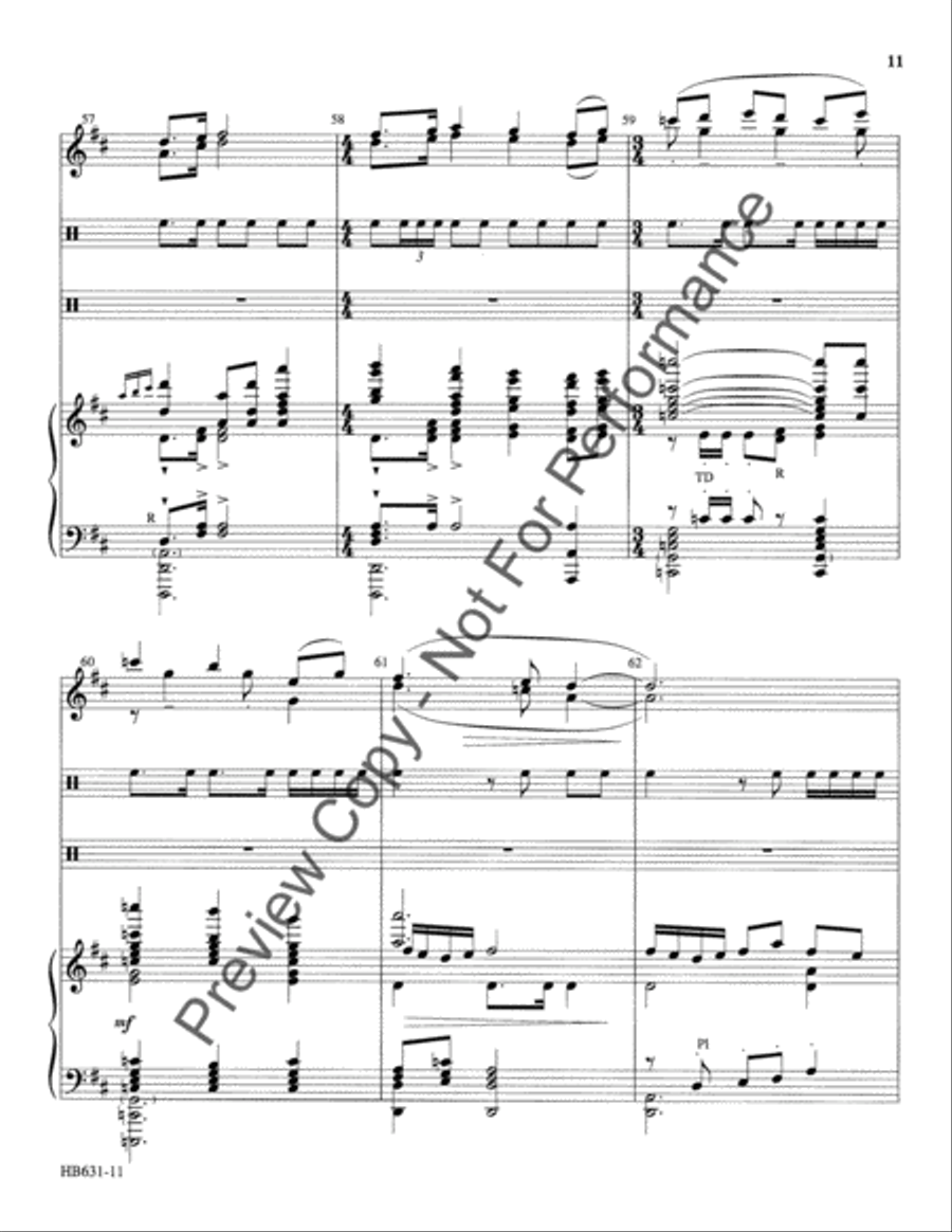 Serenata de Campanas - full score Handbell Choir scores gallery preview page 12