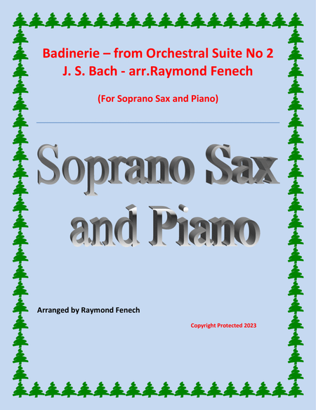 Badinerie - J.S.Bach - for Soprano Sax and Piano image number null