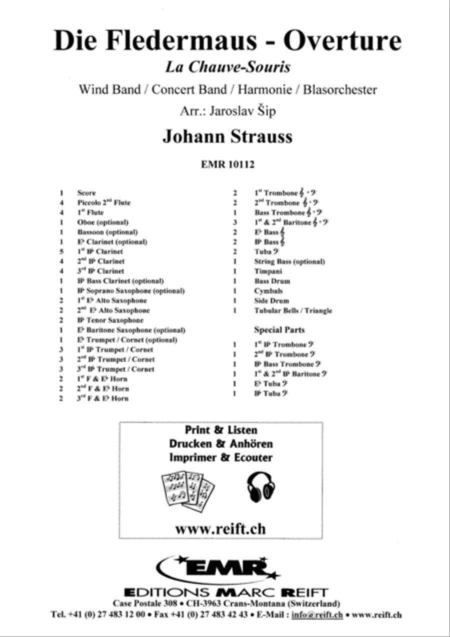 Die Fledermaus Overture Concert Band scores gallery preview page 2