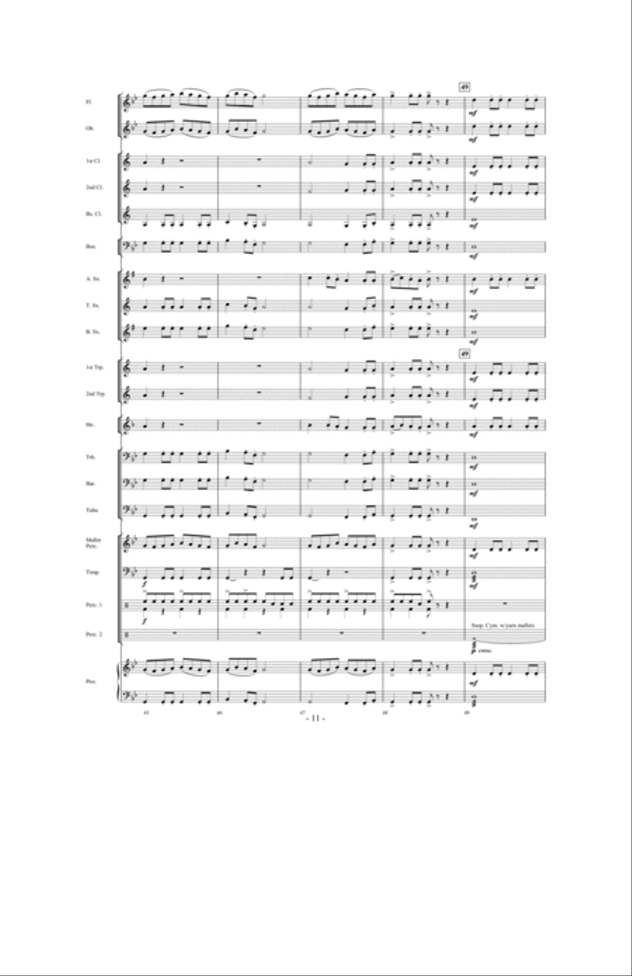 Storm Clouds Concert Band scores gallery preview page 10