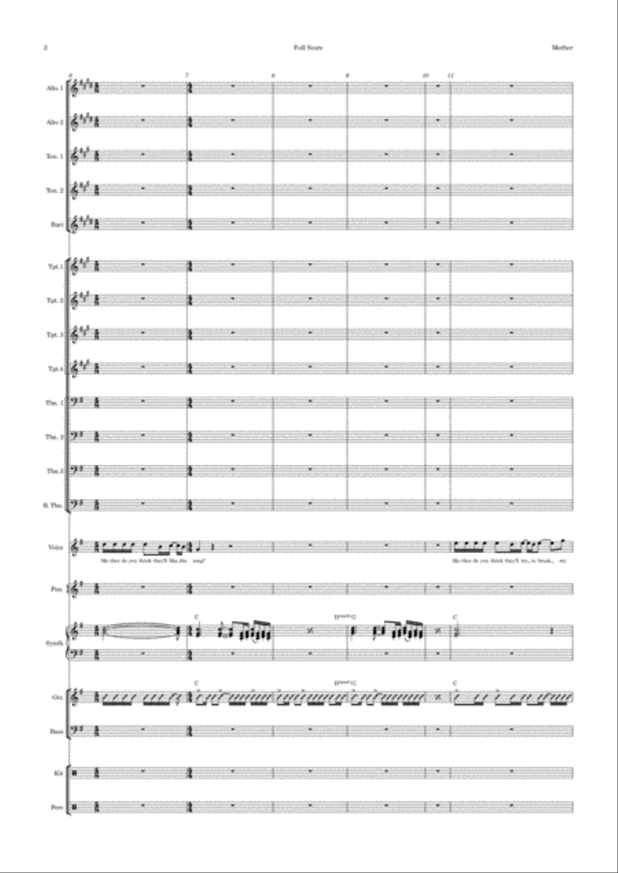 Mother Saxophone scores gallery preview page 2