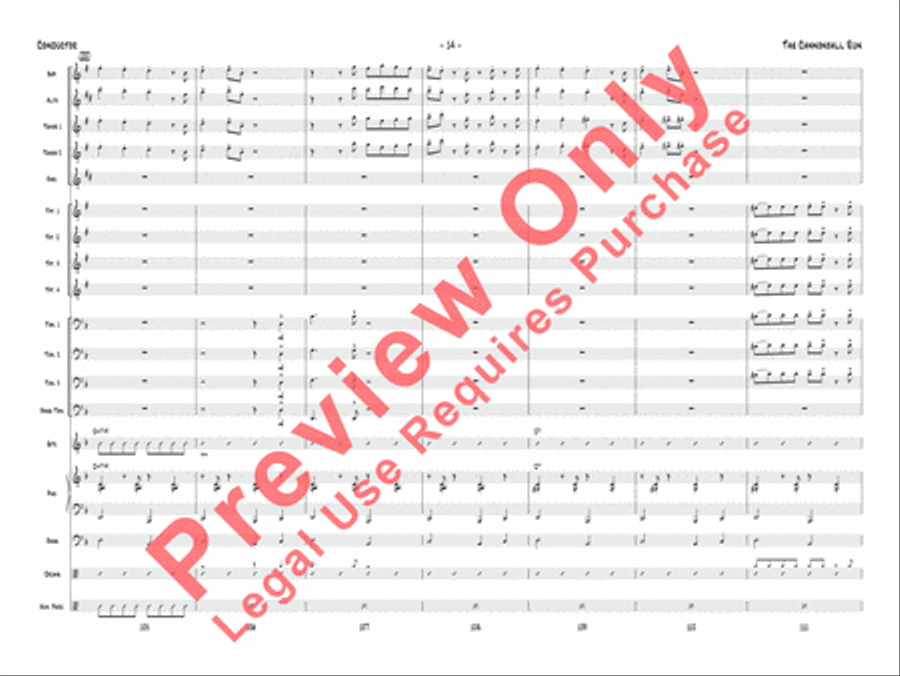 The Cannonball Run Jazz Ensemble scores gallery preview page 15