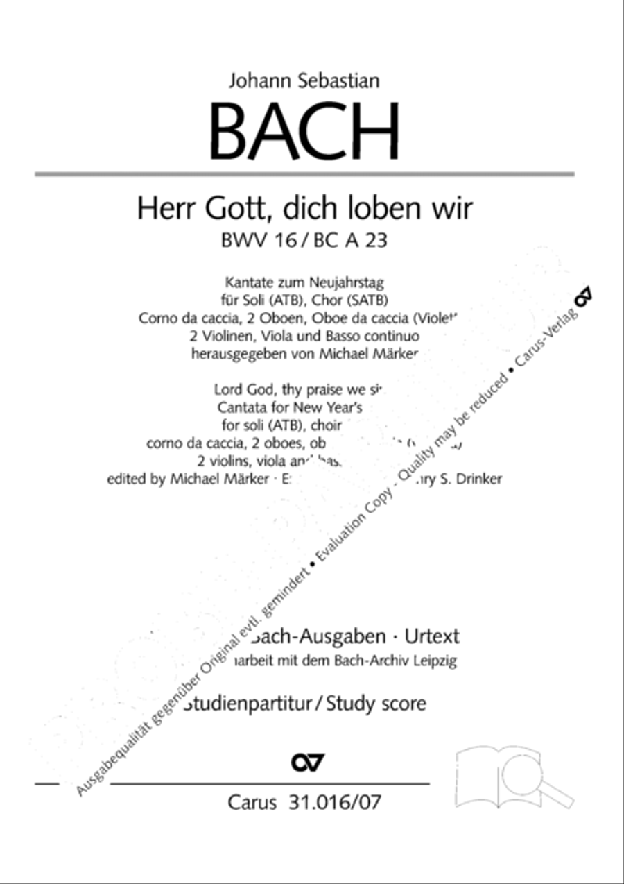 Lord God, thy praise we sing (Herr Gott, dich loben wir) ATB scores gallery preview page 2