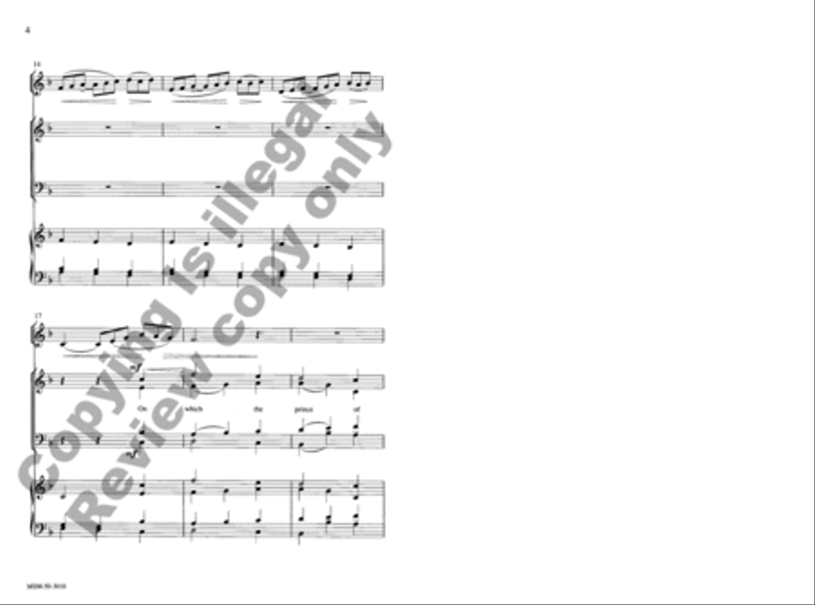 When I Survey the Wondrous Cross 4-Part scores gallery preview page 4