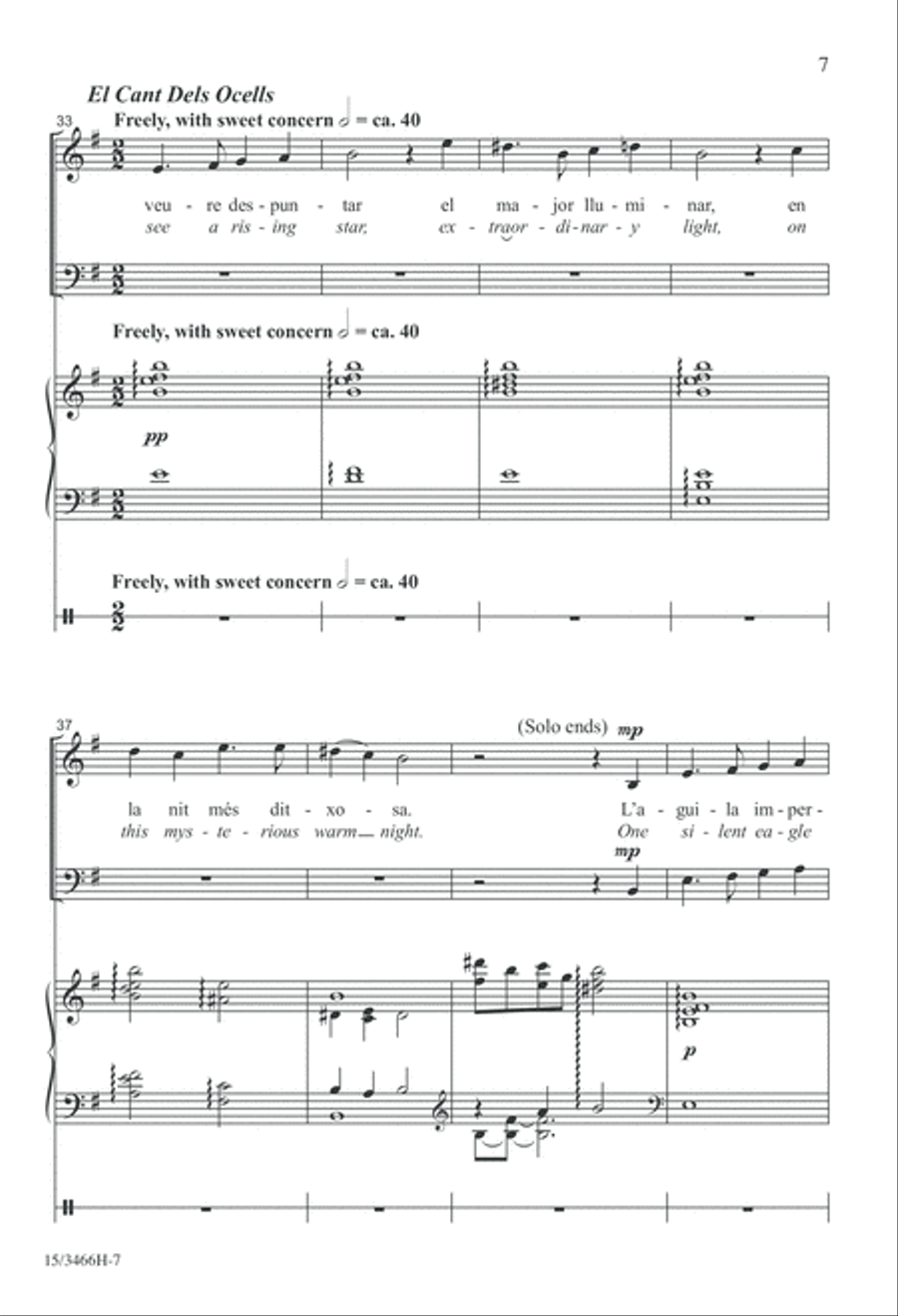 Tres Villancicos Españoles 4-Part scores gallery preview page 7