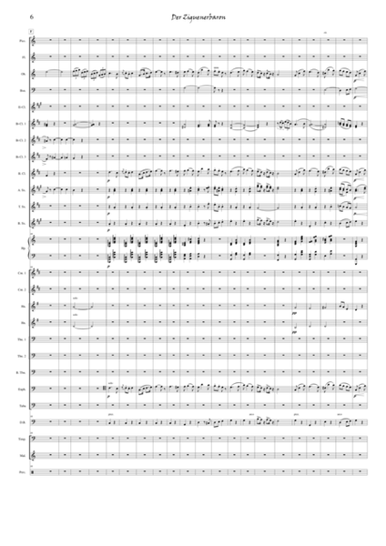 Overture from the opera Der Zigeunerbaron, arraged for Symphonic band (score)