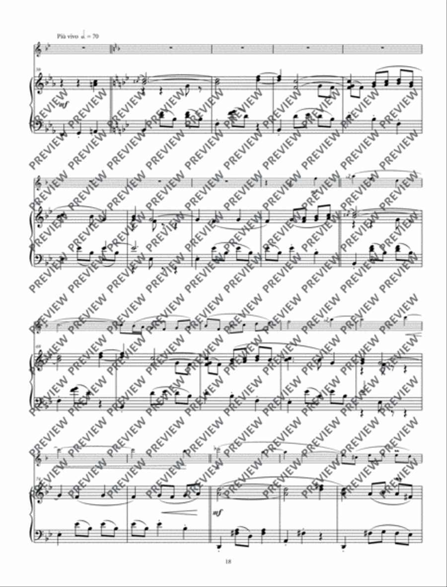 Concerto for Clarinets Clarinet Solo scores gallery preview page 19