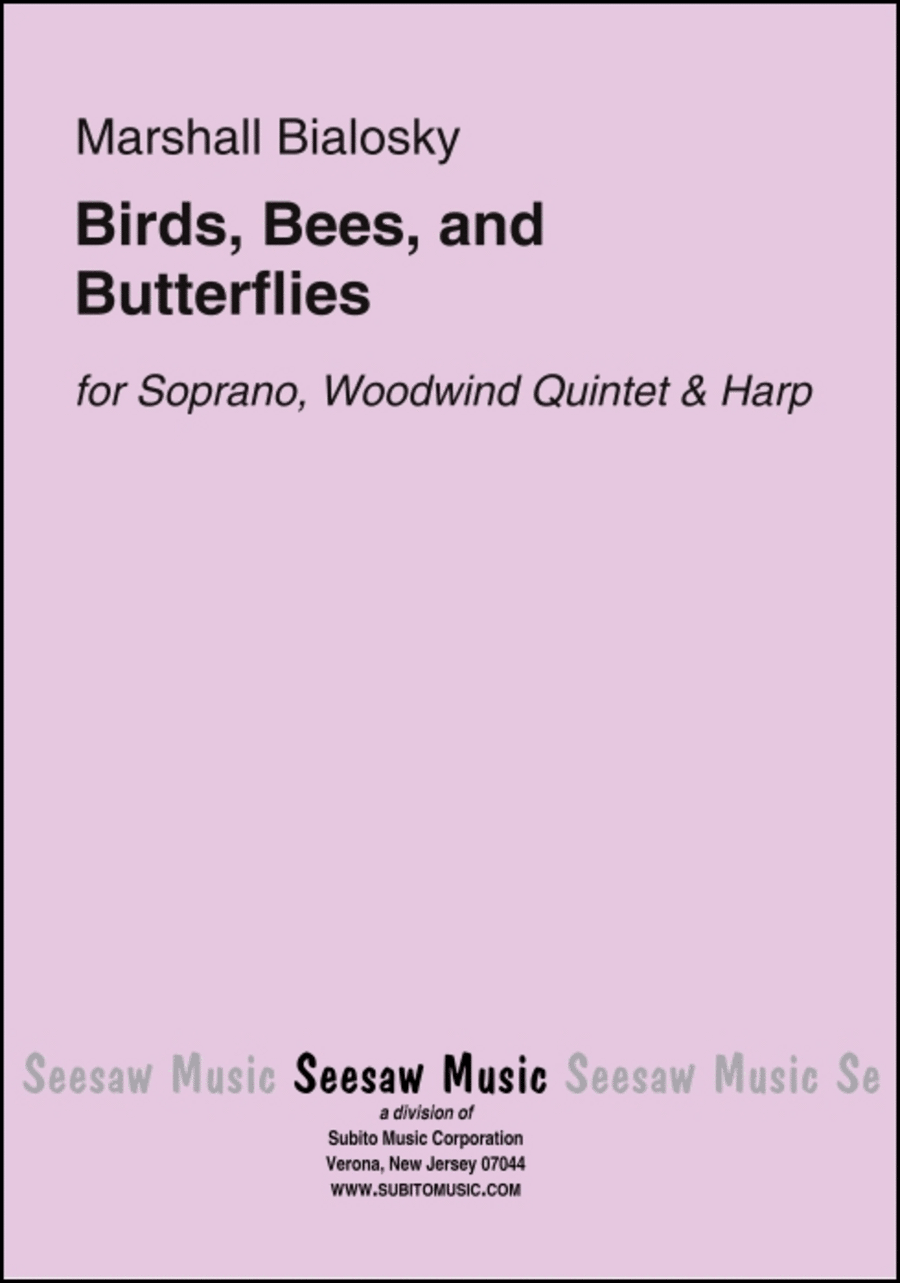 Birds, Bees, and Butterflies14 Songs Choir scores gallery preview page 1