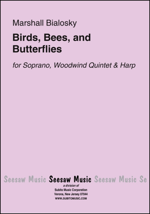 Book cover for Birds, Bees, and Butterflies14 Songs