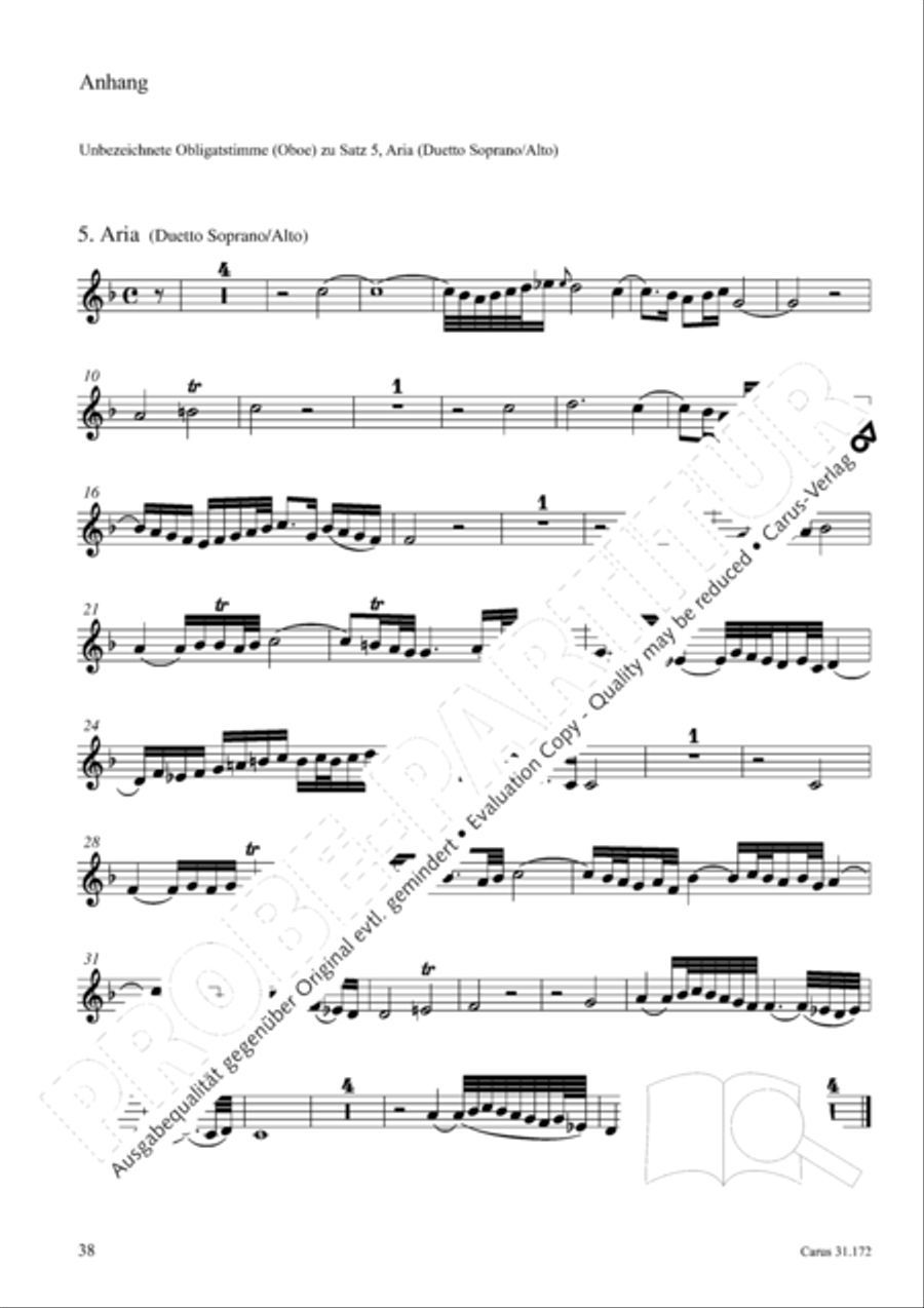 Sound forth, now with singing (Erschallet, ihr Lieder) 4-Part scores gallery preview page 37