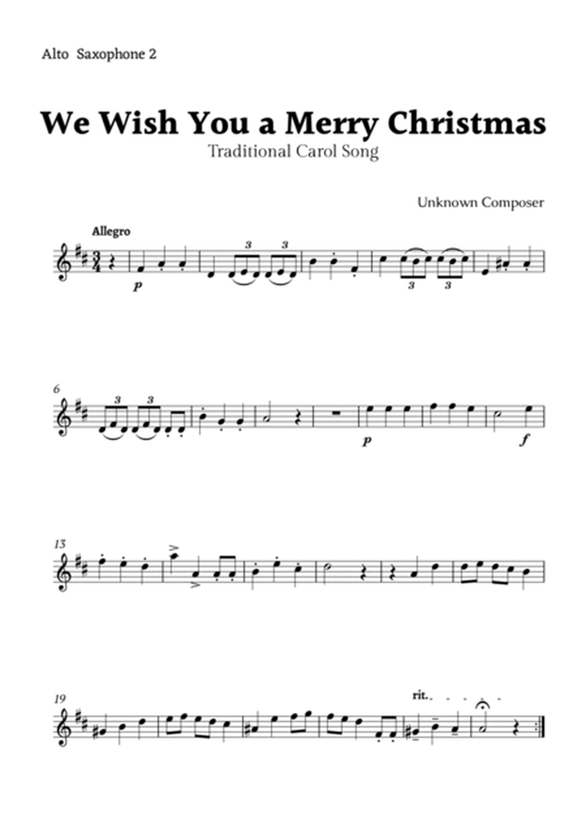 We Wish you a Merry Christmas for Alto Sax Quartet image number null