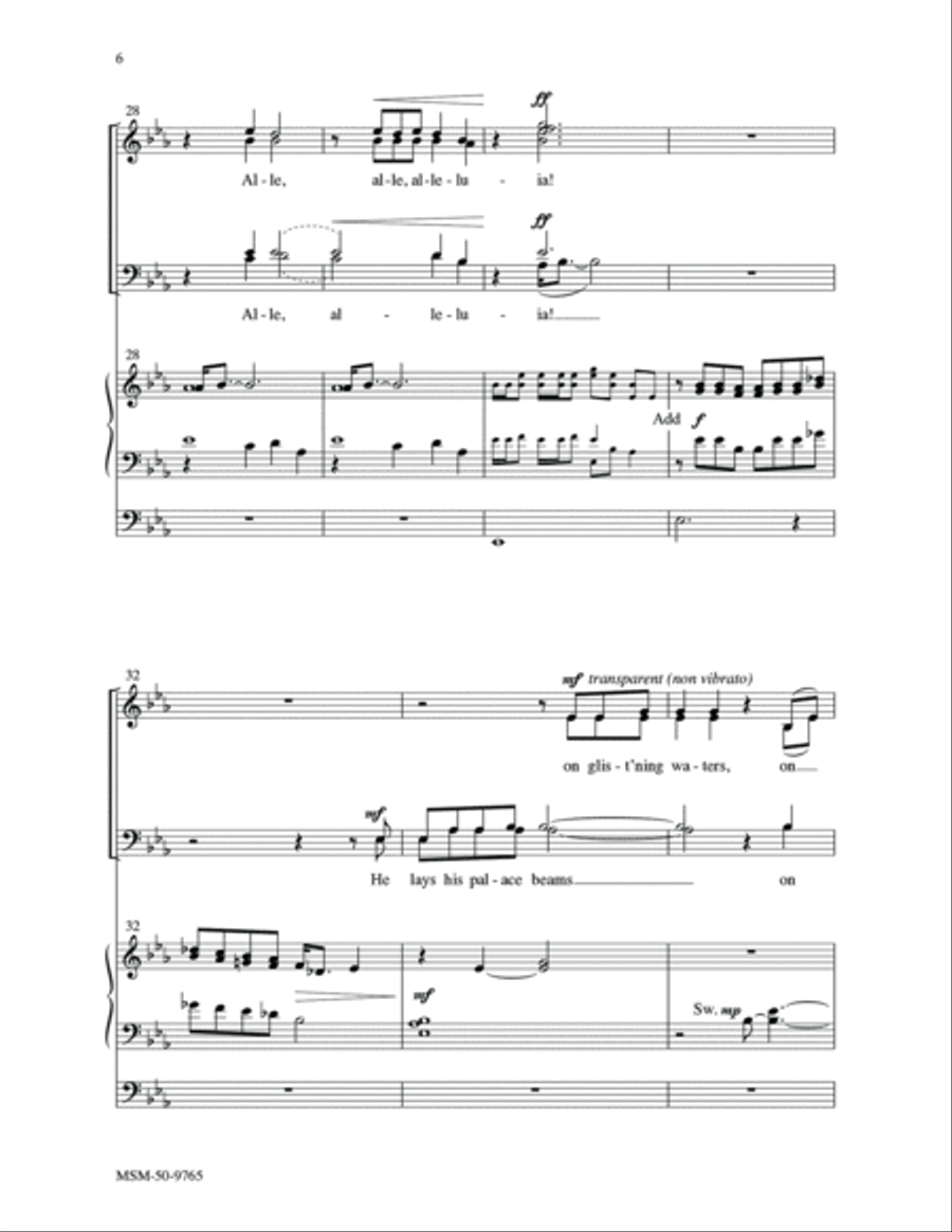 Trinity Psalms Trinity Psalms 4-Part scores gallery preview page 6