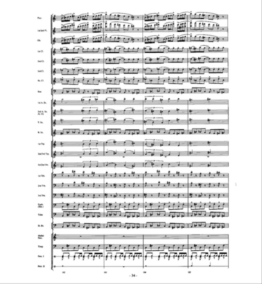 Agua's Whelm Agua's Whelm Concert Band scores gallery preview page 33