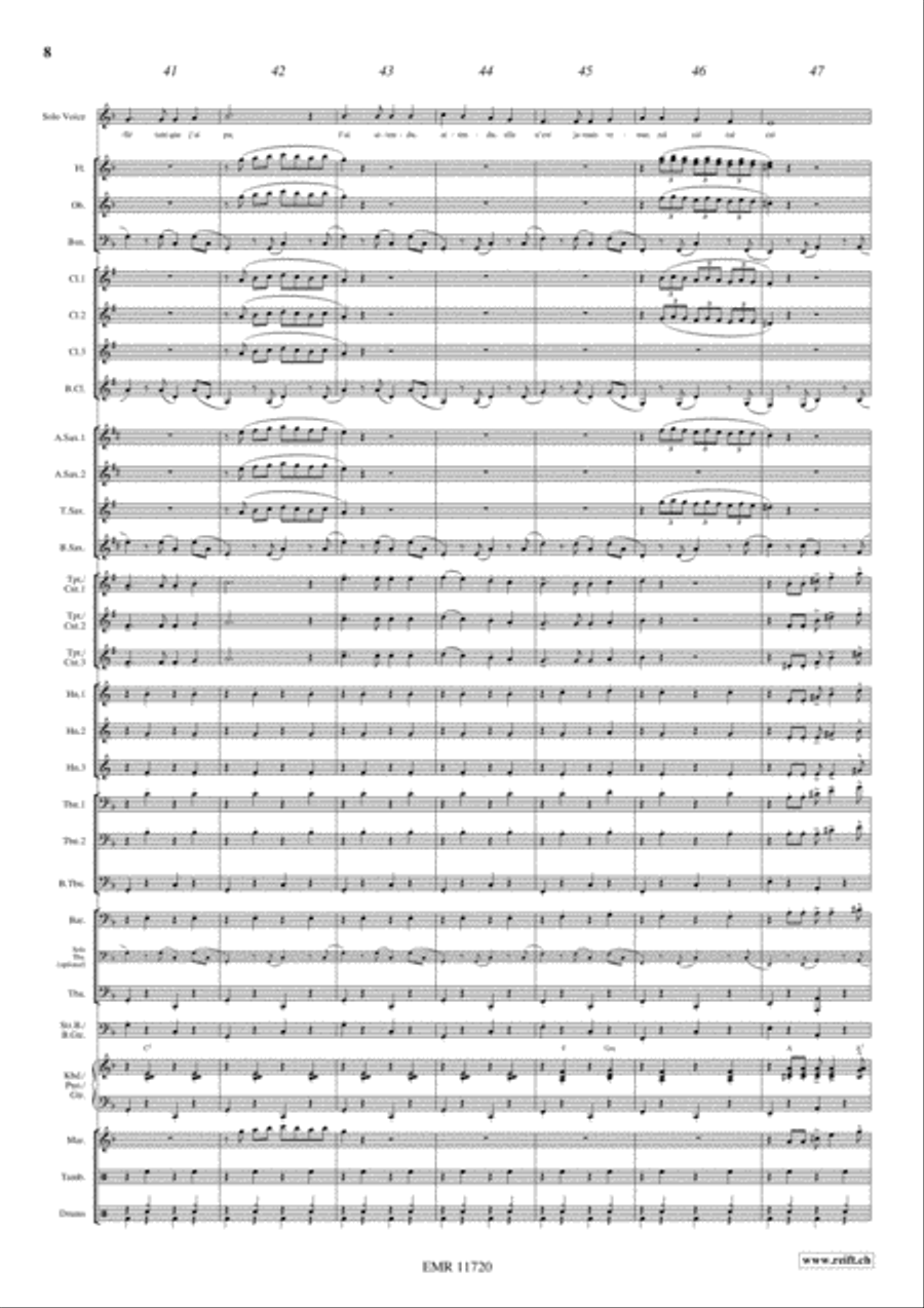 Siffler sur la Colline Siffler sur la Colline Concert Band scores gallery preview page 9