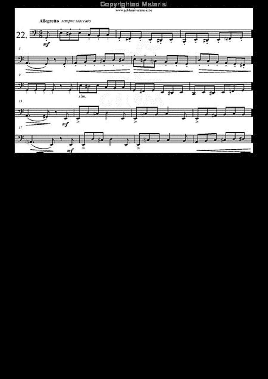 22 Etudes Melodiques Tuba scores gallery preview page 23