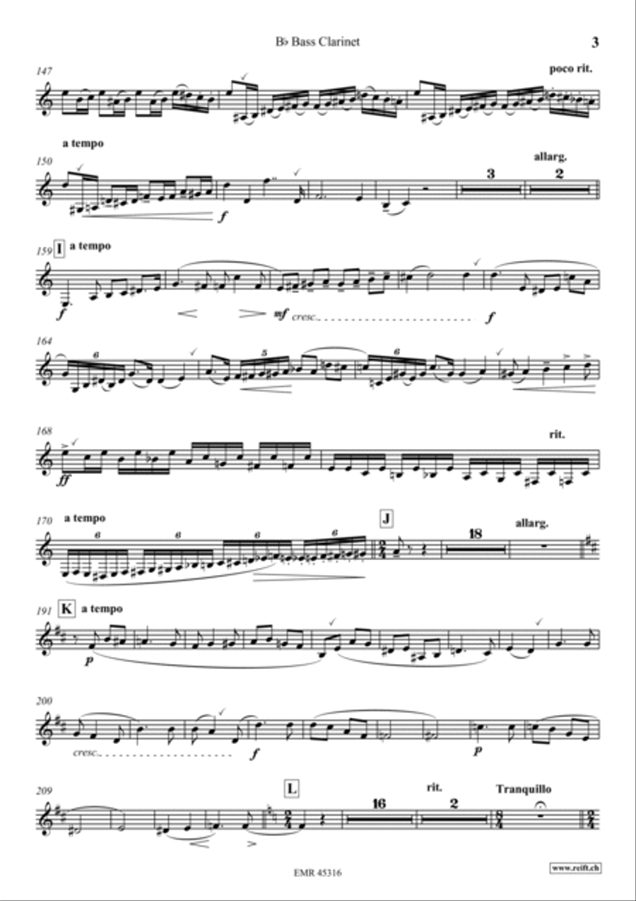 Konzert No. 1 g-moll Bass Clarinet scores gallery preview page 4