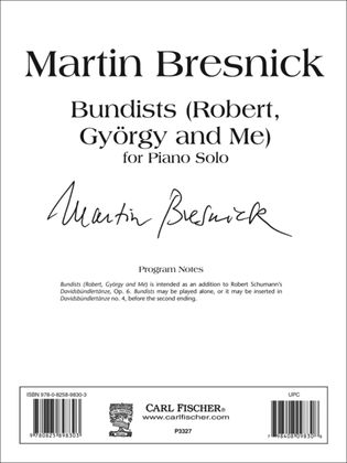 Book cover for Bundists (Robert, György and Me)