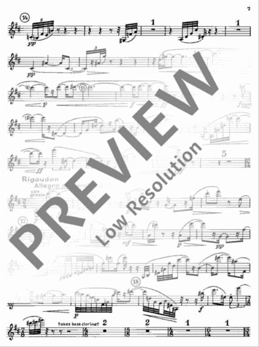 Le Miracle de la Rose Le Miracle de la Rose Clarinet scores gallery preview page 8