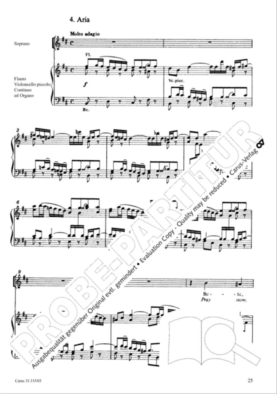 O my spirit, be prepared (Mache dich, mein Geist, bereit) 4-Part scores gallery preview page 26