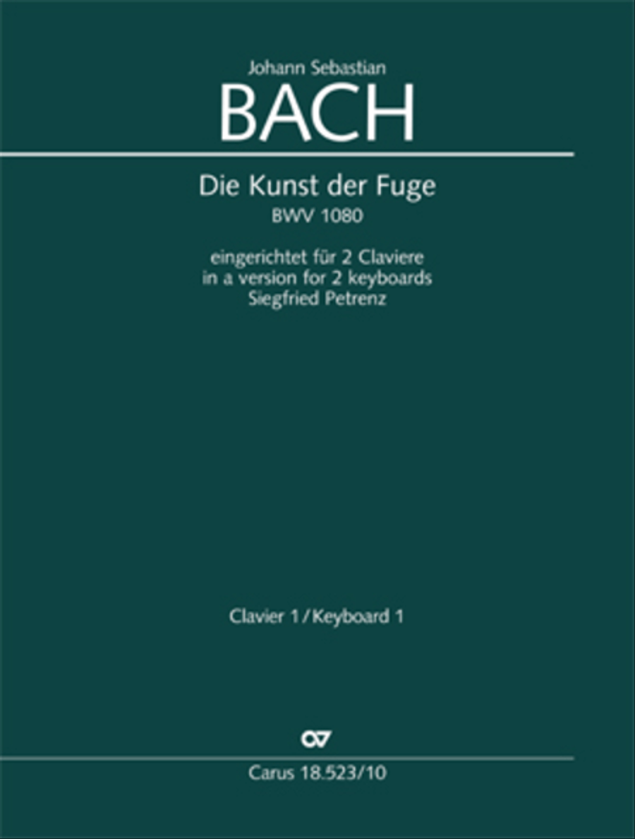 Die Kunst der Fuge Piano scores gallery preview page 1