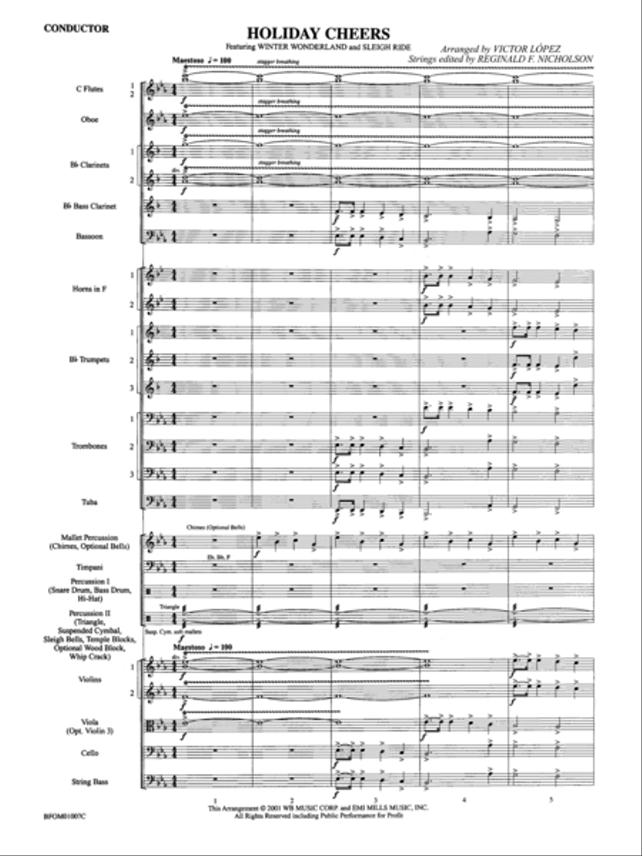 Holiday Cheers Holiday Cheers Full Orchestra scores gallery preview page 3